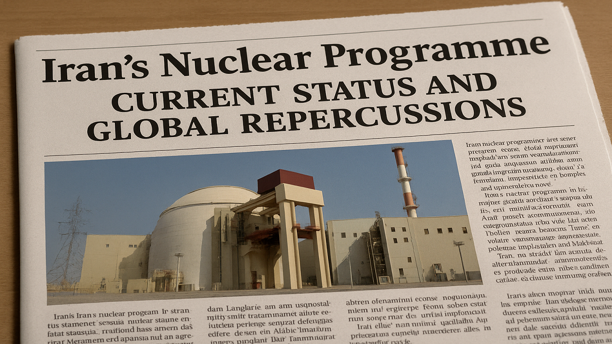 Iran’s Nuclear Programme: Current Status and Global Repercussions
