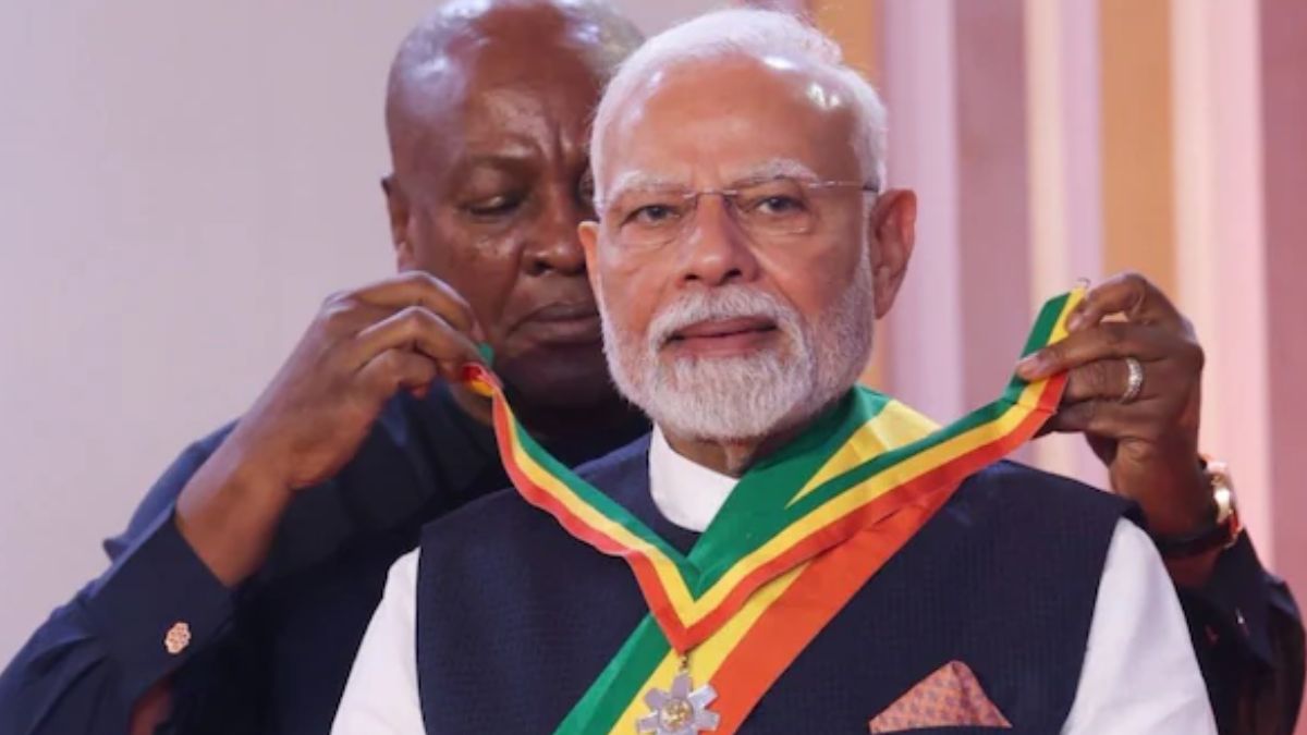 PM Modi Honoured in Ghana with 'Order of the Star'