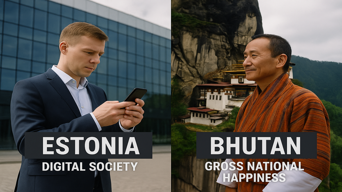 Estonia vs Bhutan: Digital Society vs Gross National Happiness