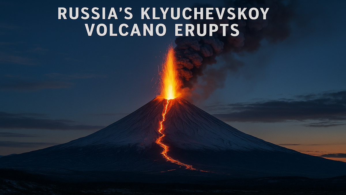 Russia’s Klyuchevskoy Volcano Erupts