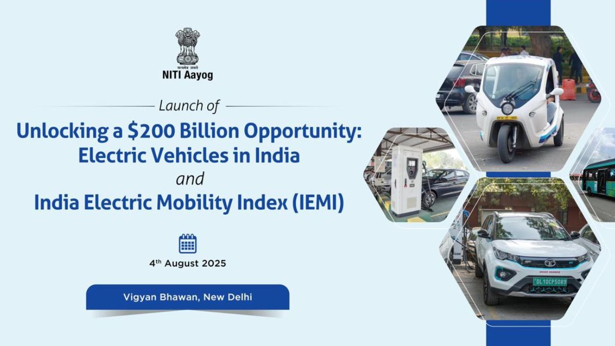 NITI Aayog Launches Report on Unlocking a $200 Billion Opportunity in Electric Vehicles