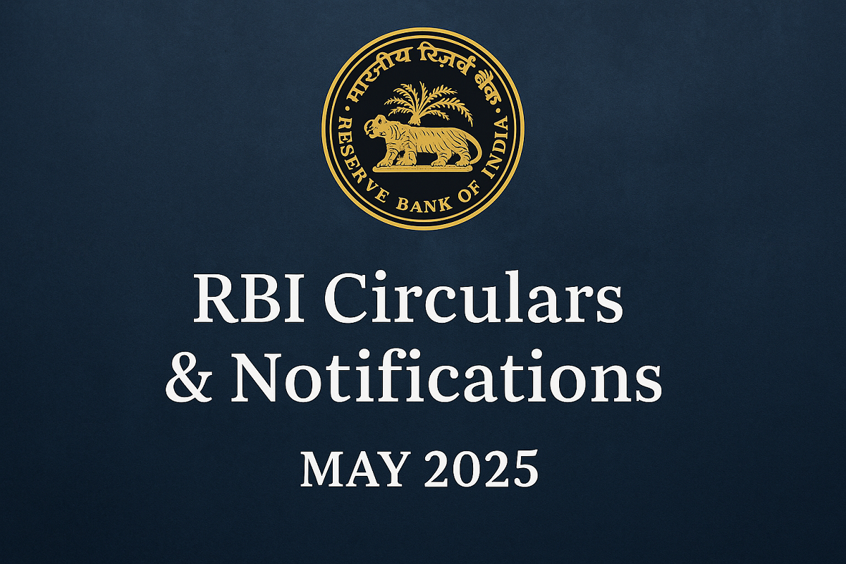 RBI Circulars & Notifications – May 2025