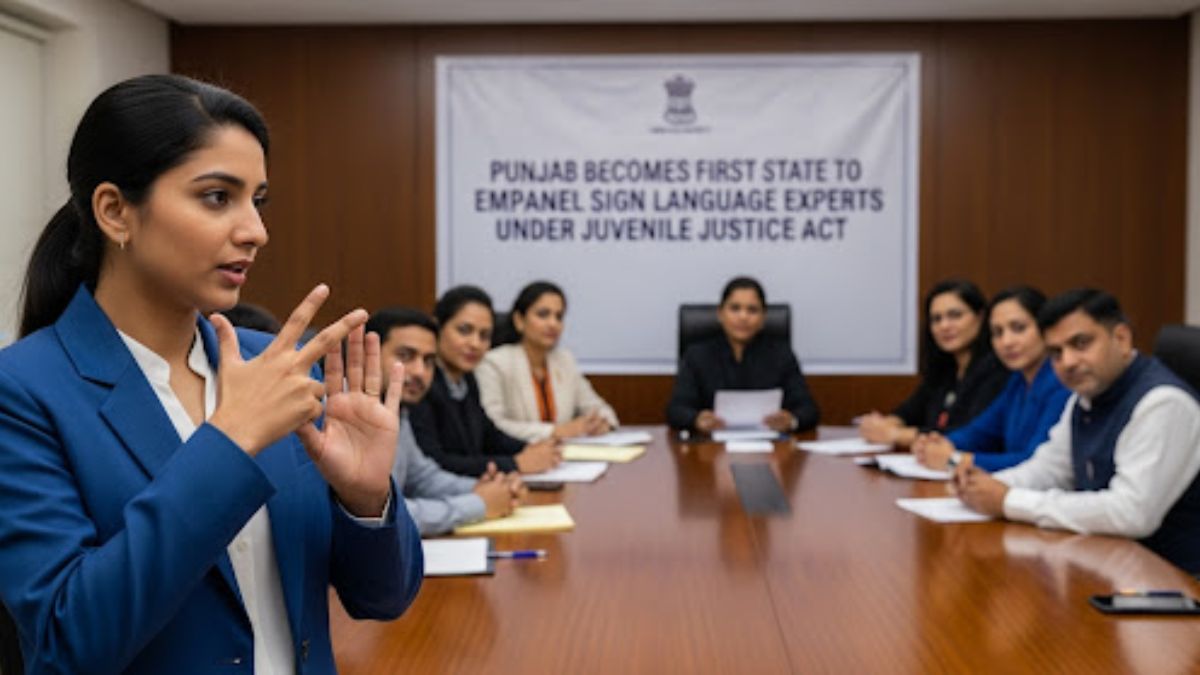 Punjab Becomes First State to Empanel Sign Language Experts Under Juvenile Justice Act