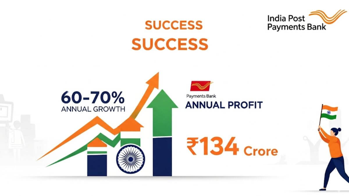 India Post Payments Bank Posts ₹134 Cr Profit in 2025