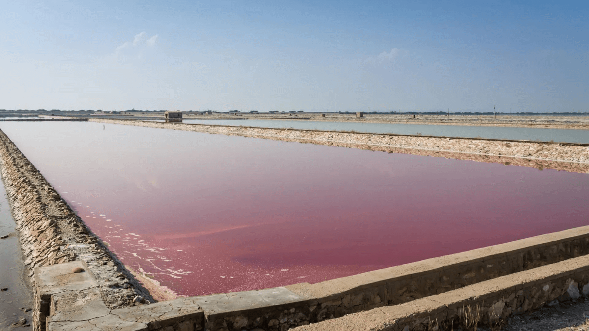 Which Indian District is Famous for the Pink Salt Lake?