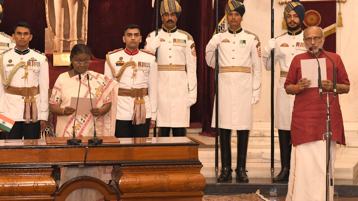 CP Radhakrishnan Sworn In as India’s 15th Vice President