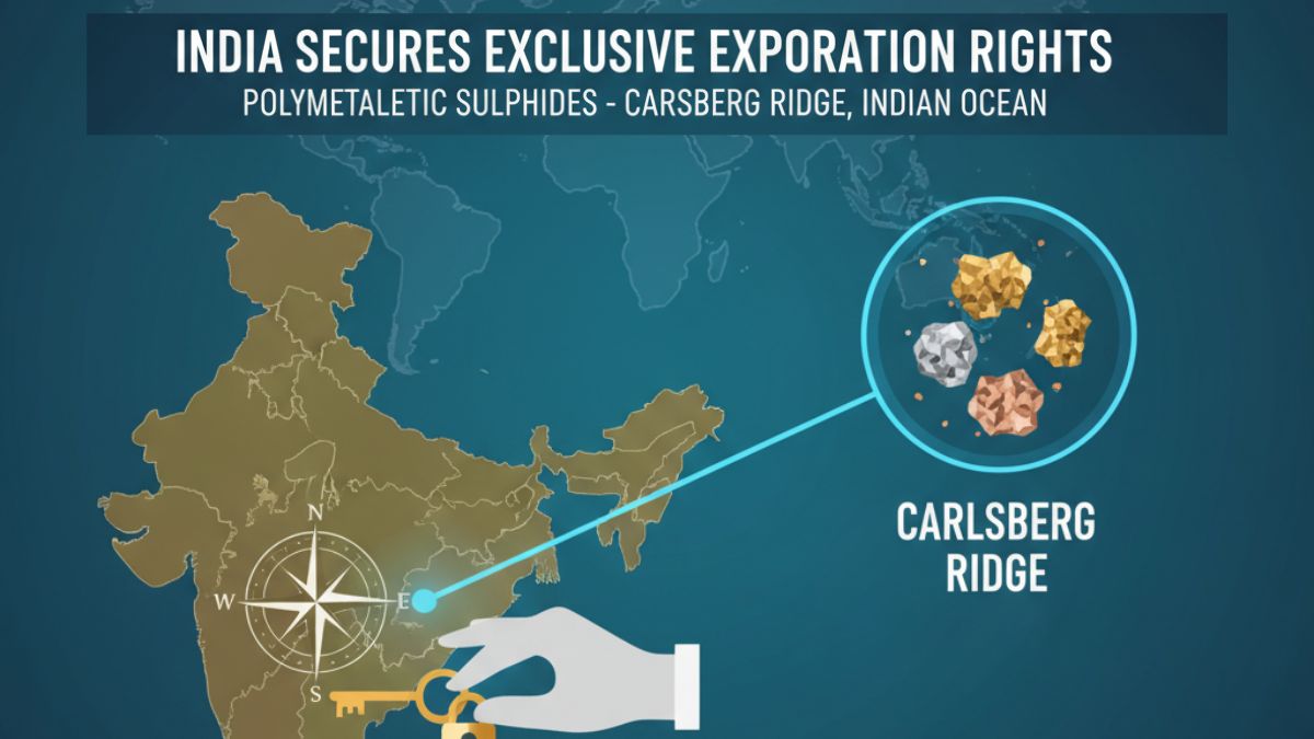 India Secures Exclusive Rights for Polymetallic Sulphides Exploration in Carlsberg Ridge