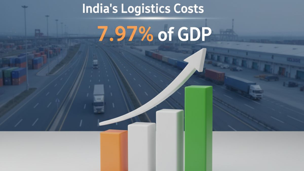 India’s logistics Costs Estimated at 7.97% of GDP