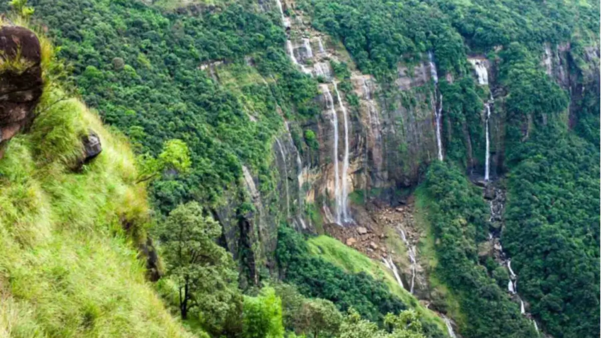 Which Indian is Famous for the Seven Sisters Waterfall?