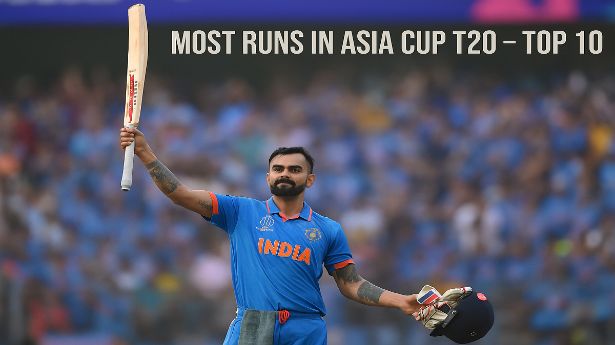 Most Runs in Asia Cup T20 – Top 10 List