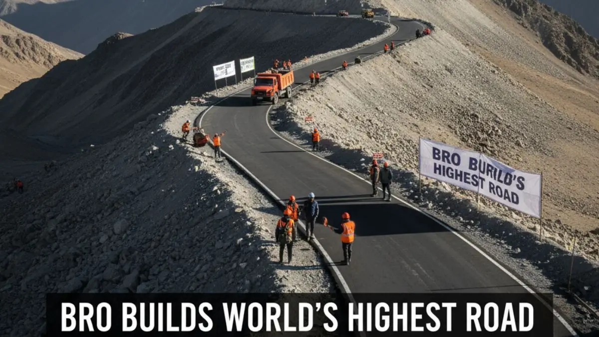 BRO Builds World’s Highest Road at 19,400 ft