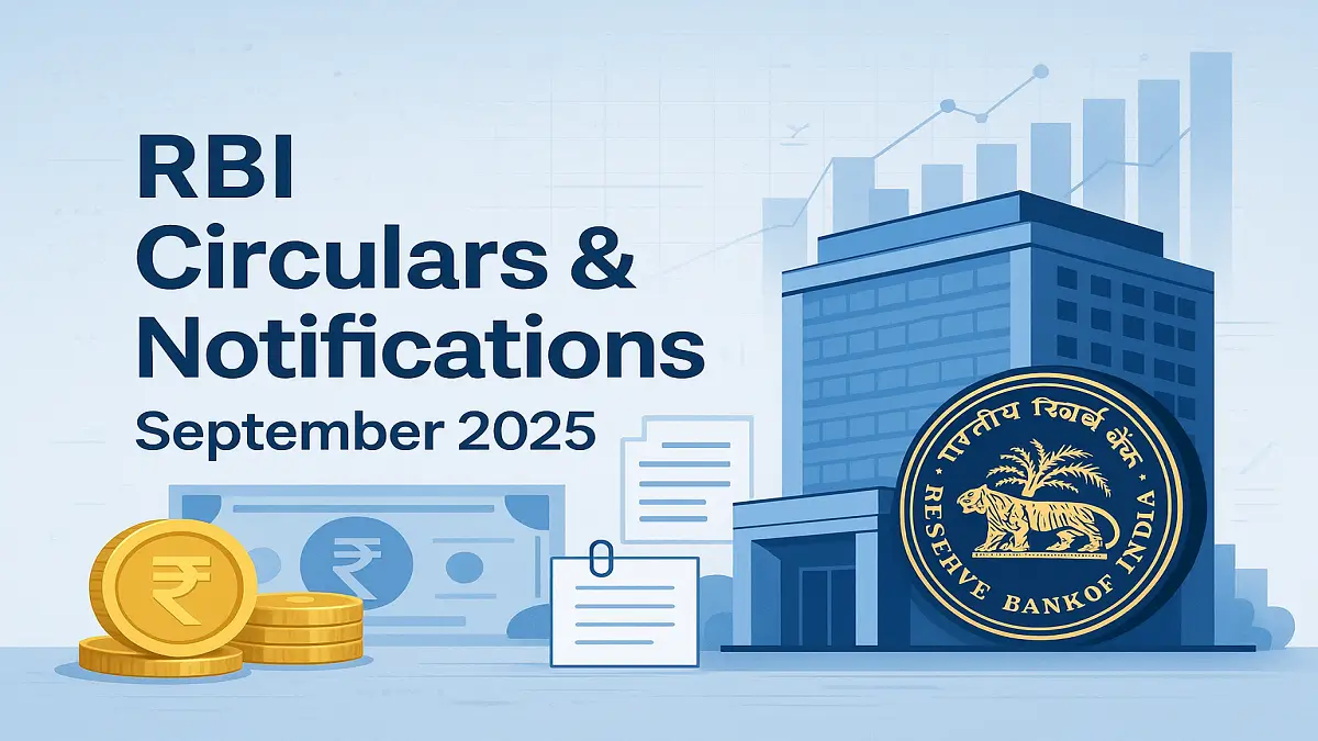 RBI Circulars & Notifications – September 2025
