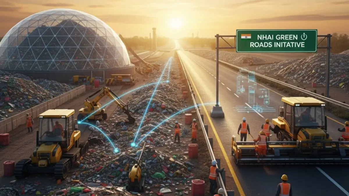 NHAI to Use All Municipal Waste in Roads by 2027