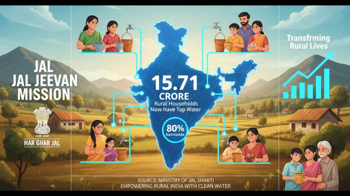 Jal Jeevan Mission Covers 80% Rural Homes with Tap Water