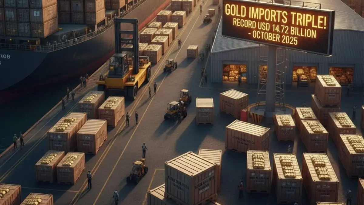 Gold Imports Triple to Record USD 14.72 Billion in October 2025