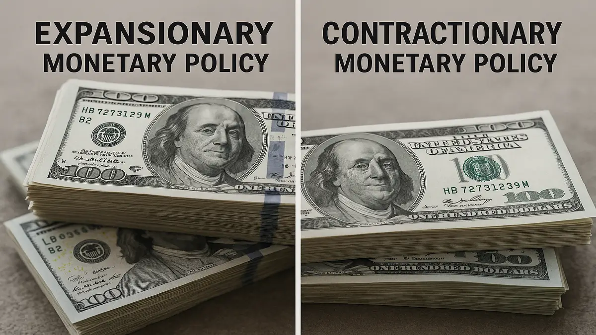 Expansionary Monetary Policy vs Contractionary Monetary Policy: Meaning, Differences & Easy Explanation