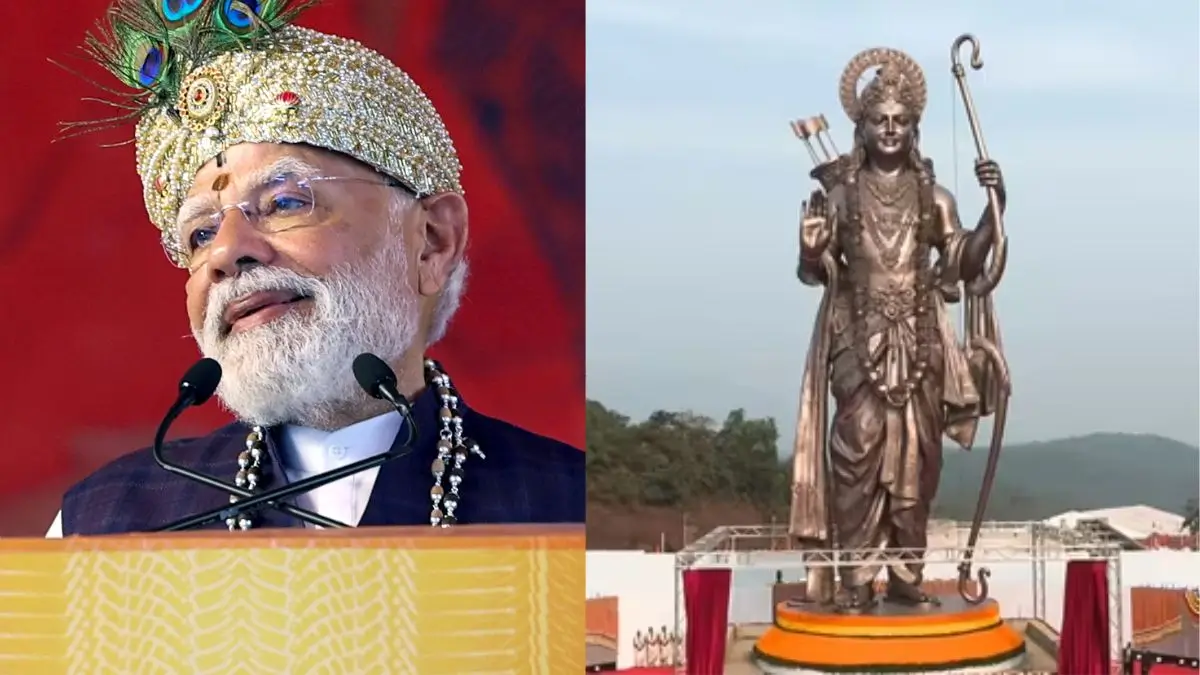 PM Modi Unveils 77 FT Statue Of Rama & Inaugurates Ramayana Theme Park in Goa