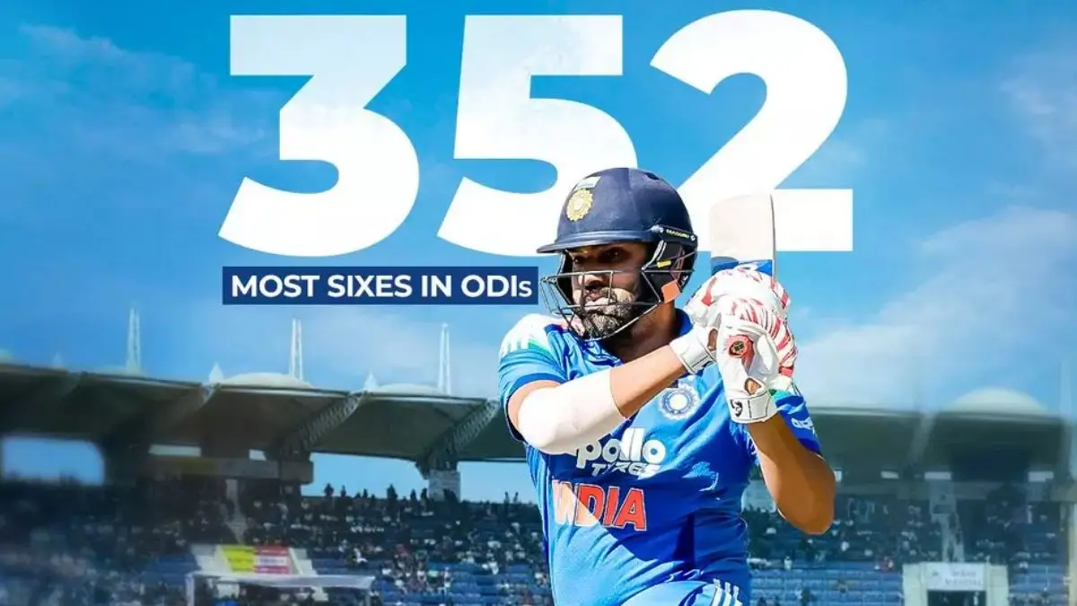 Rohit Sharma Writes History with Most Sixes in ODI Cricket
