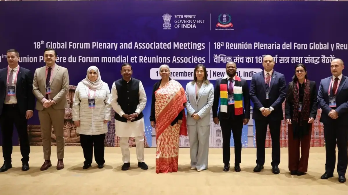 India’s Finance Minister Inaugurates 18th Plenary Meeting of the Global Forum on Tax Information Exchange