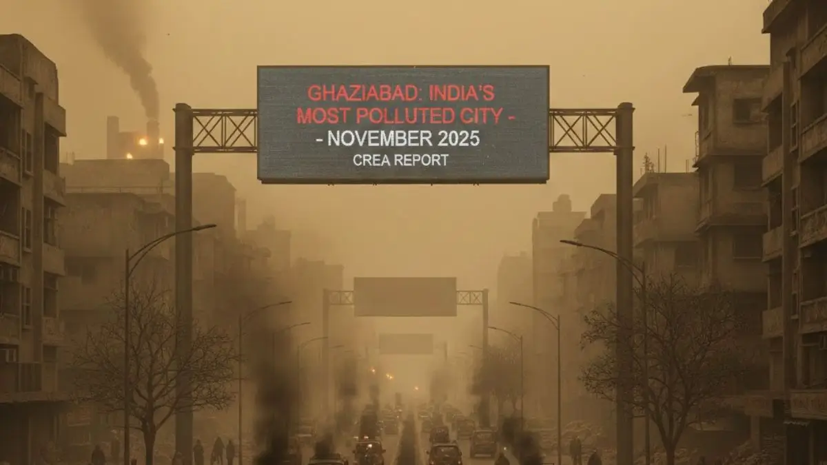 Ghaziabad Becomes India’s Most Polluted City in November 2025 CREA Report