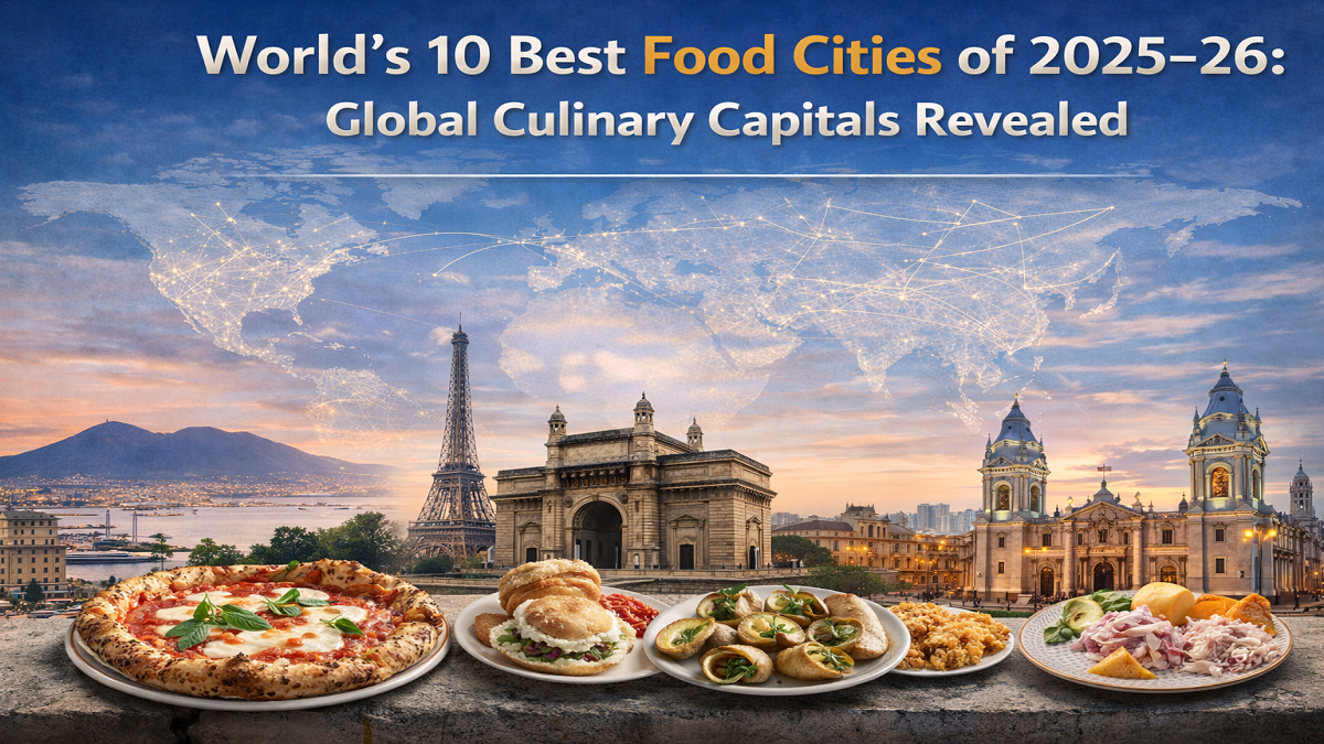 World’s 10 Best Food Cities of 2025–26: Global Culinary Capitals Revealed