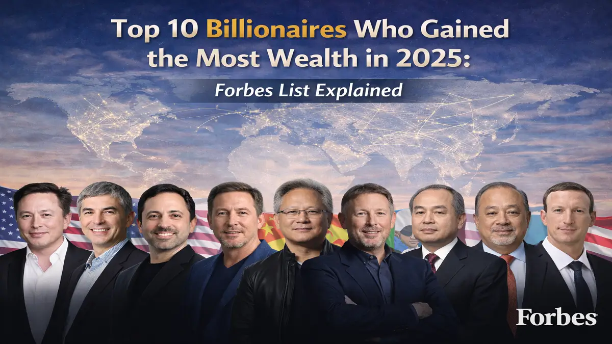 Top 10 Billionaires Who Gained the Most Wealth in 2025: Forbes List Explained