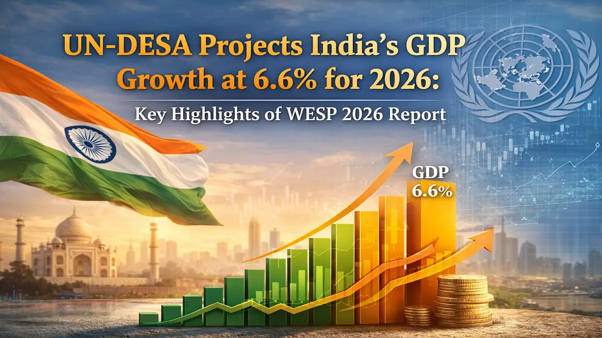 UN-DESA Projects India’s GDP Growth at 6.6% for 2026: Key Highlights of WESP 2026 Report