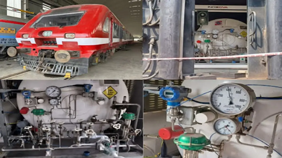 Indian Railways Launches First LNG–Diesel Dual-Fuel DEMU Train in Ahmedabad