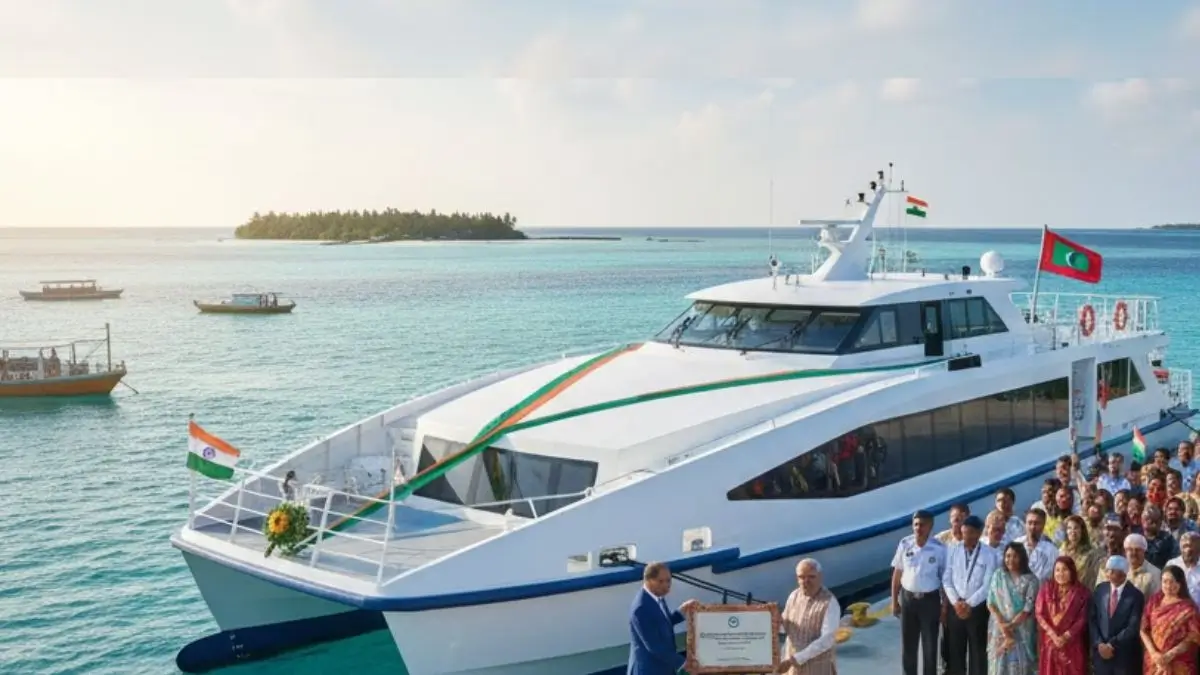 India Gifts Maldives Its First High-Speed Ferry, Strengthening Maritime Ties