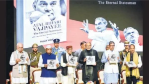 VP C. P. Radhakrishnan Unveils 'Atal Bihari Vajpayee: The Eternal Statesman' in New Delhi
