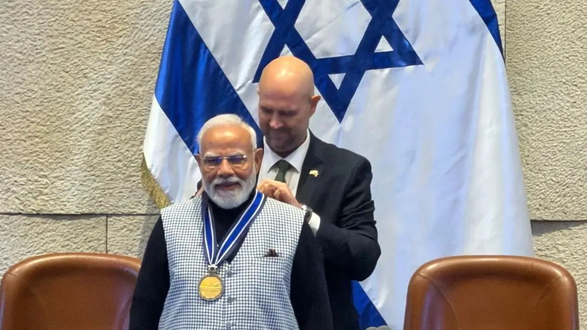 PM Modi Becomes First Indian Leader to Receive Israel's Top Parliamentary Honour