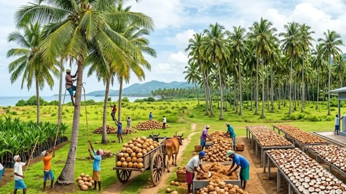India Became The Leader In Coconut Production with Over 30% Share