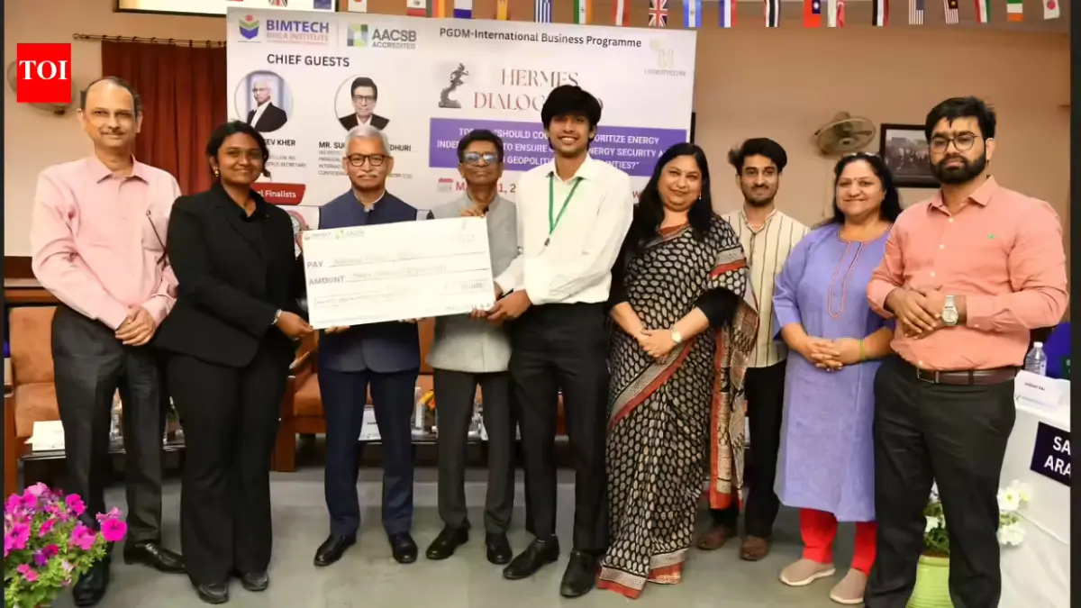 IIM Rohtak Wins BIMTECH's 'Hermes' Dialogue 6.0,' a National Debate with Participants Representing 12 Countries