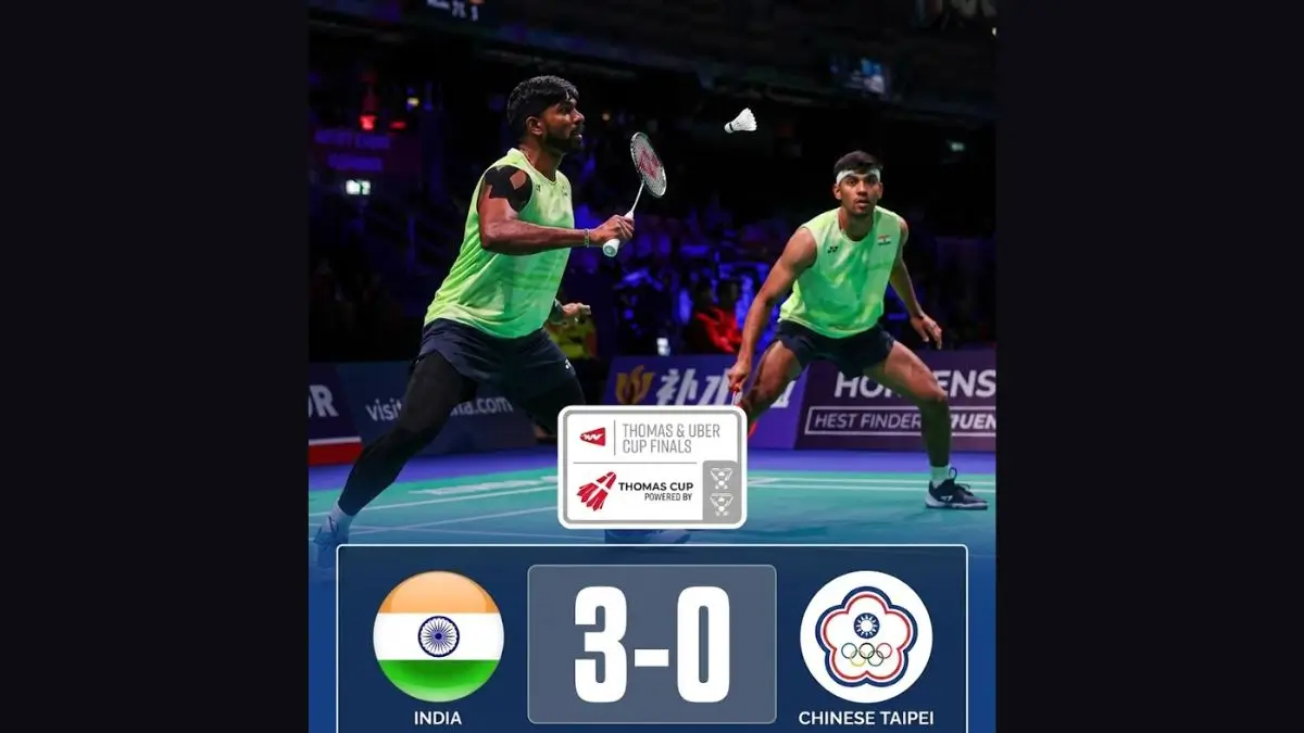 India Creates History Again, Enters Thomas Cup 2026 Semifinals With 3–0 Win