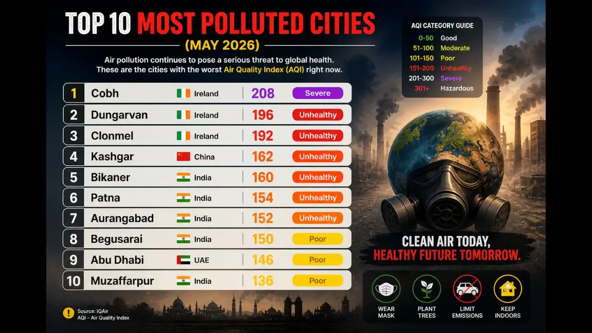 Top 10 Most Polluted Cities in May 2026: Surprising Names on the List