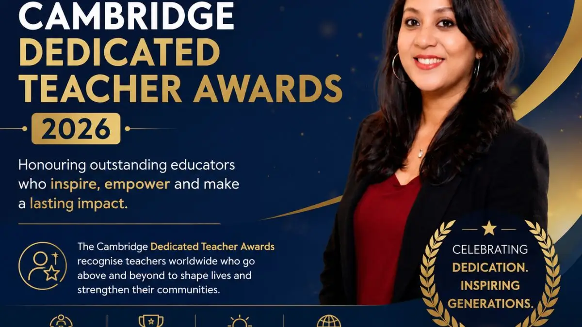 Soma Mandal wins South Asia award in Cambridge Dedicated Teacher Awards 2026