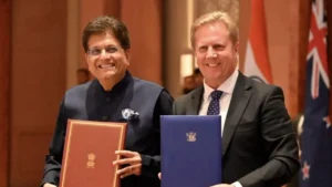 भारत–न्यूज़ीलैंड के बीच ऐतिहासिक व्यापार समझौता, निवेश और निर्यात को मिलेगा बड़ा बढ़ावा